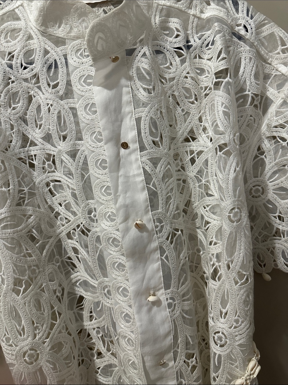 $1950 Zimmermann Wavelength Shirt Dress Size 2 - Picture 3 of 6